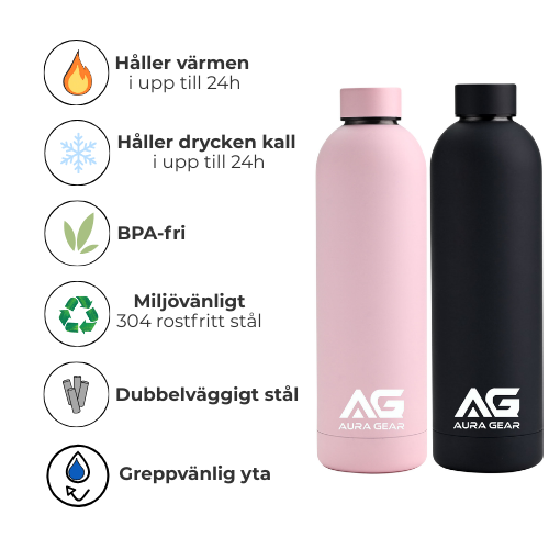 Rostfritt stål vattenflaska 750ml